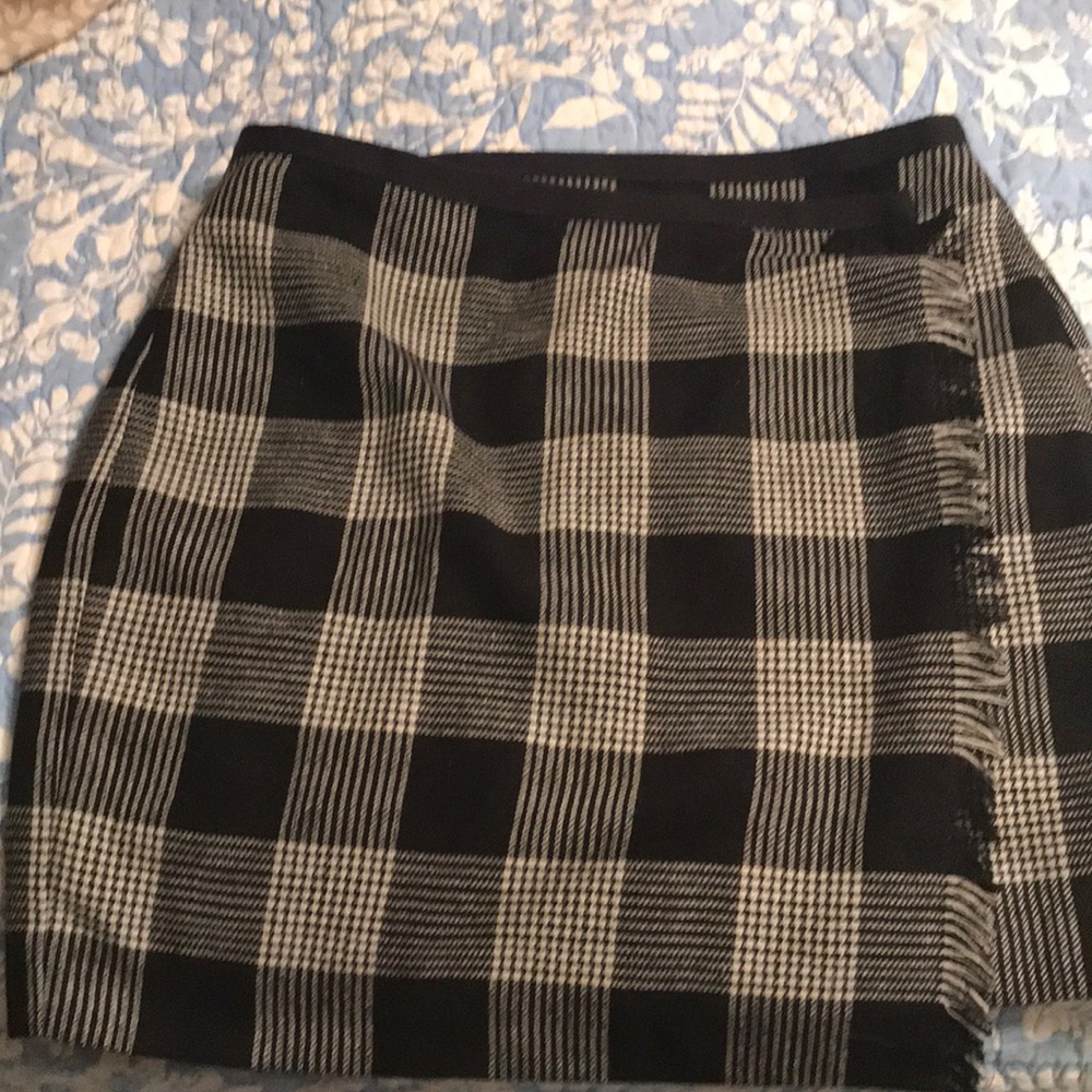 Madewell plaid skirt